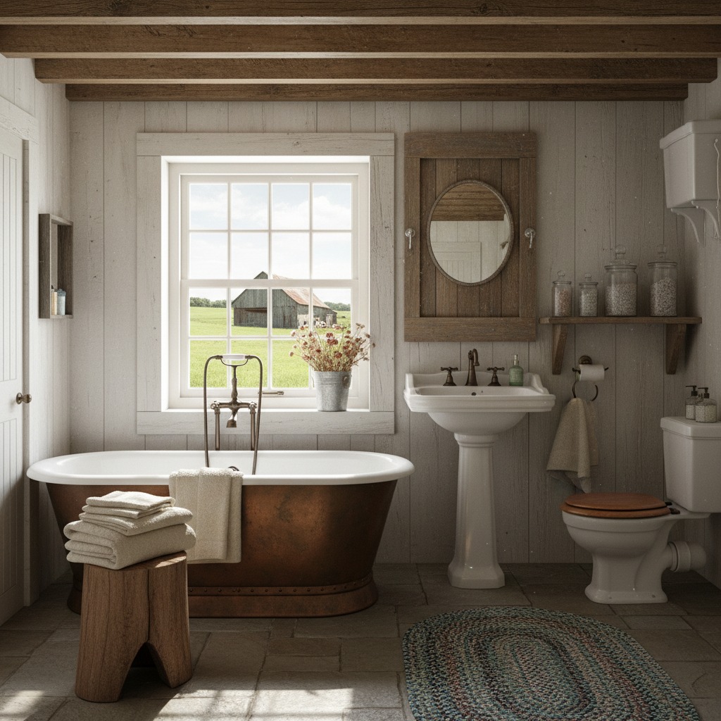 new image, country bathroom